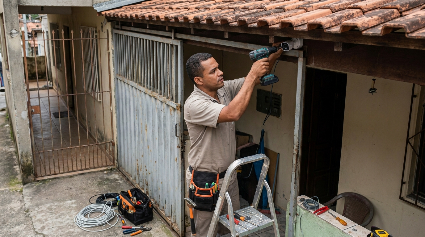 Instalação de Câmera Residencial em Viamão‑RS